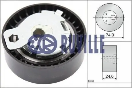 55239 Ролик ГРМ натяжний FORD CONNECT 02-13, FOCUS C-MAX 03-10, S-MAX 06-15 RUVILLE підбір по vin на Brocar