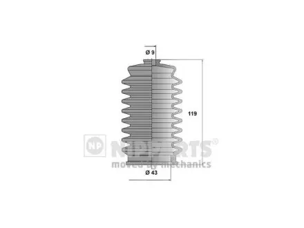 TY204DUSTER Пильник рульової рейки Toyota Paseo, Toyota Starlet, Toyota Caldina MSG підбір по vin на Brocar