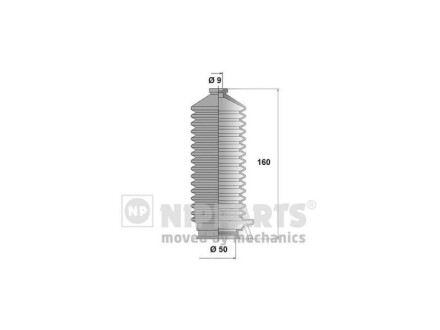 NI206DUSTER2 Пильовик рульової рейки Nissan 200, Nissan Bluebird, Nissan Laurel MSG підбір по vin на Brocar