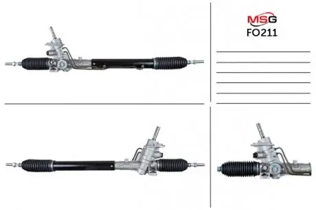 FO211 Рульова рейка з ГУР Ford Galaxy, Seat Alhambra, Vw Sharan MSG підбір по vin на Brocar