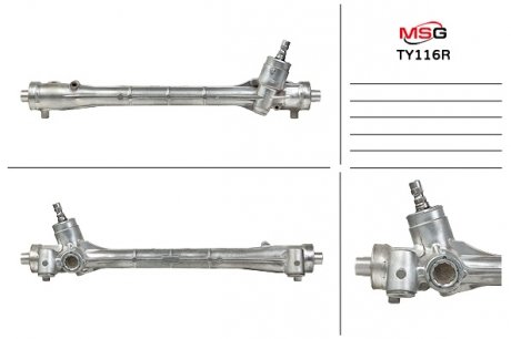 TY116R Рулевая рейка без ГУР Lexus Ct, Lexus Hs, Toyota Avensis MSG підбір по vin на Brocar