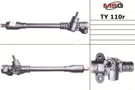 TY110R Рульова рейка без ГУР Toyota Vitz, Toyota Yaris/Vitz MSG підбір по vin на Brocar