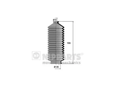 NI221DUSTER Пильник рульової рейки Nissan Prairie, Nissan Sunny MSG підбір по vin на Brocar