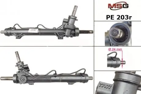 PE203R Рулевая рейка с ГУР Peugeot 206, Peugeot 206+ MSG підбір по vin на Brocar