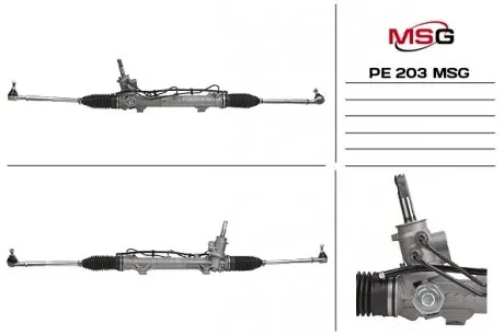 PE203 Рульова рейка з ГУР Peugeot 206, Peugeot 206+ MSG підбір по vin на Brocar