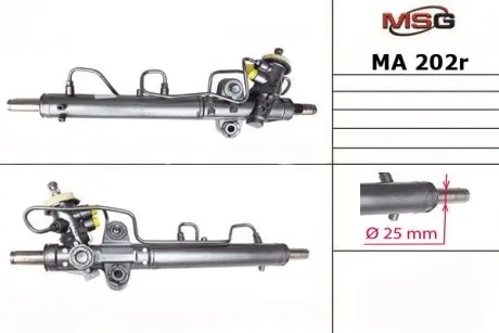 MA202R Рульова рейка з ГУР Mazda 323, Mazda Premacy MSG підбір по vin на Brocar