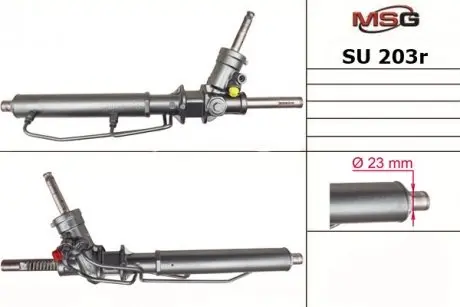 SU203R Рульова рейка з ГУР Subaru Forester MSG підбір по vin на Brocar