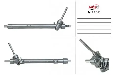 NI115R Рулевая рейка без ГУР Nissan Leaf MSG подбор по vin на Brocar