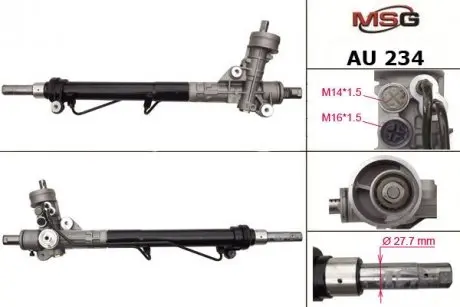 AU234 Рульова рейка з ГУР Audi A4 MSG підбір по vin на Brocar