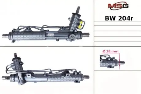 BW204R Рулевая рейка с ГУР Bmw 3 MSG підбір по vin на Brocar