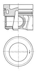 41647610 81,26 (+0,25) поршень AUDI A4, A4 ALLROAD, A5, A6, Q5, SKODA SUPERB III, VW PASSAT, PASSAT ALLTRACK 2.0D 08.08- KOLBENSCHMIDT подбор по vin на Brocar