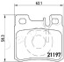 510502 Колодки тормозные (задние) MB C-class (W202/S202)/E-class (W124/S124/W210)/SL-class (R129) 93-02 JAPKO підбір по vin на Brocar