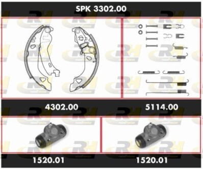 SPK330200 Комплект гальм, барабанний гальмівний механізм ROADHOUSE підбір по vin на Brocar