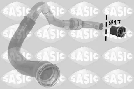 3334060 Патрубок інтеркулера Renault Laguna III 1.5dCi 07-15 (к-кт 2 шт)) SASIC підбір по vin на Brocar