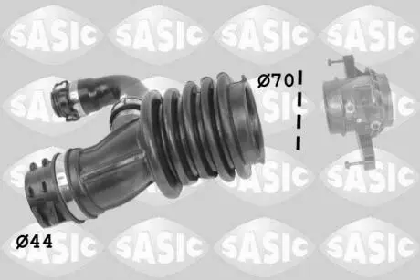 3336250 Шланг подачі наддувального повітря SASIC подбор по vin на Brocar