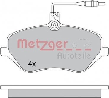 1170346 Комплект тормозных колодок, дисковый тормоз METZGER подбор по vin на Brocar