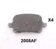 502008 Комплект гальмівних колодок, дискове гальмо JAPKO підбір по vin на Brocar