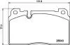 8DB355021331 Комплект гальмівних колодок, дискове гальмо HELLA підбір по vin на Brocar