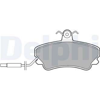 LP822 Комплект тормозных колодок, дисковый тормоз DELPHI подбор по vin на Brocar