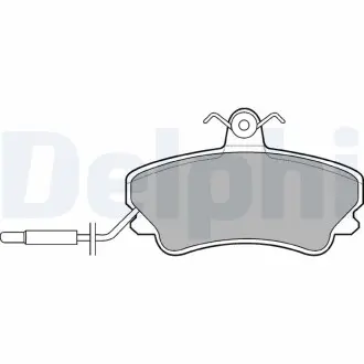 LP822 Комплект гальмівних колодок, дискове гальмо DELPHI підбір по vin на Brocar