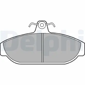 LP437 Комплект тормозных колодок, дисковый тормоз DELPHI підбір по vin на Brocar