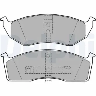 LP1164 Комплект гальмівних колодок, дискове гальмо DELPHI підбір по vin на Brocar