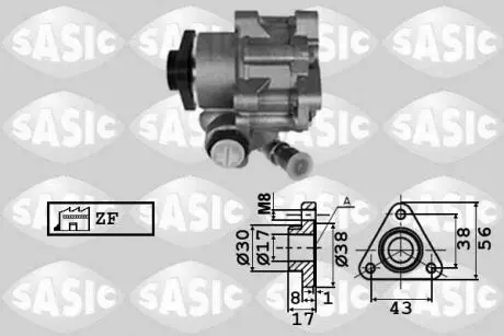 7076058 Гідравлічний насос, рульове управління SASIC підбір по vin на Brocar