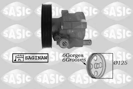 7074012 Гидравлический насос, рулевое управление SASIC подбор по vin на Brocar