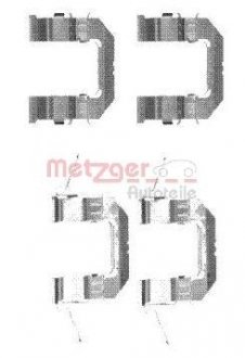 1091722 Комплектующие, колодки дискового тормоза METZGER подбор по vin на Brocar