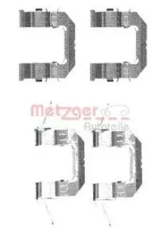1091722 Комплектующие, колодки дискового тормоза METZGER подбор по vin на Brocar