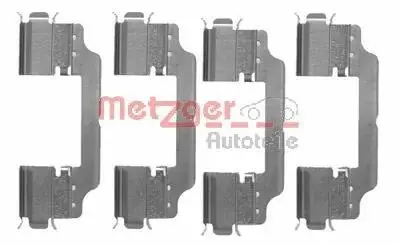 1091716 Комплектующие, колодки дискового тормоза METZGER подбор по vin на Brocar