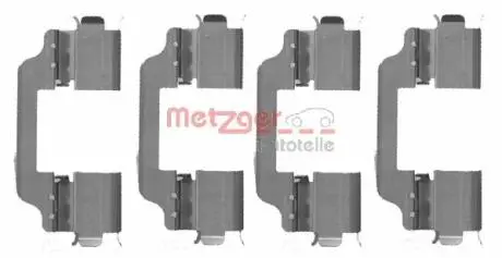 1091707 Комплектующие, колодки дискового тормоза METZGER подбор по vin на Brocar