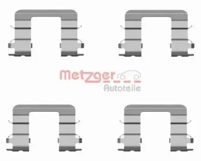 1091696 Комплектуючі, колодки дискового гальма METZGER підбір по vin на Brocar