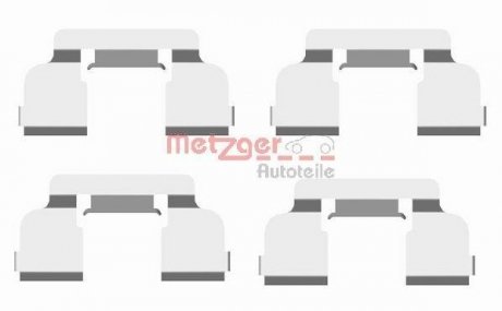 1091698 Комплектующие, колодки дискового тормоза METZGER підбір по vin на Brocar