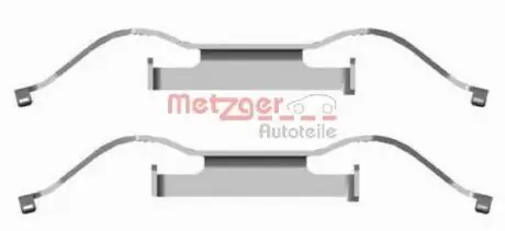 1091681 Комплектуючі, колодки дискового гальма METZGER підбір по vin на Brocar