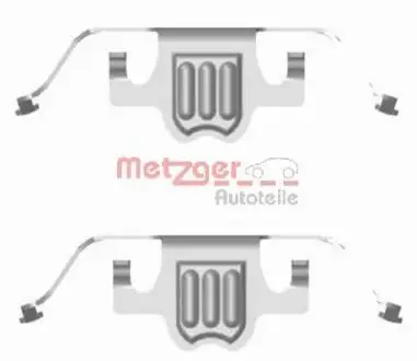1091695 Комплектуючі, колодки дискового гальма METZGER підбір по vin на Brocar