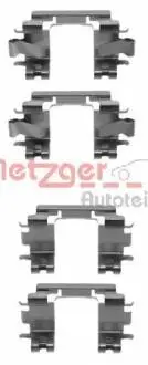 1091257 Комплектуючі, колодки дискового гальма METZGER підбір по vin на Brocar