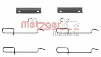 1091125 Комплектуючі, колодки дискового гальма METZGER підбір по vin на Brocar
