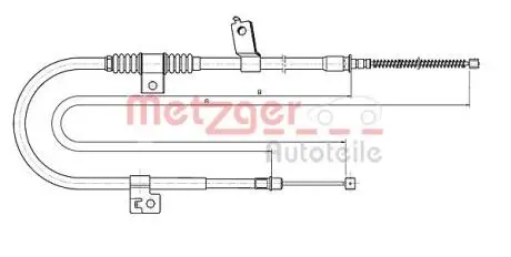 172291 Трос, стояночная тормозная система METZGER подбор по vin на Brocar