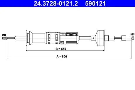 24372801212 Автозапчасть ATE підбір по vin на Brocar