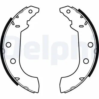 LS1347 Комплект тормозных колодок DELPHI подбор по vin на Brocar
