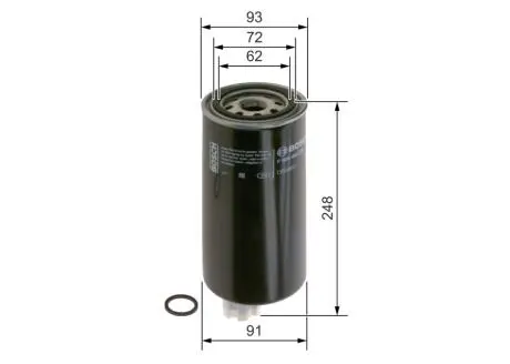 F026402272 FILTR PALIWA SEPARATOR BOSCH TRUCK F026402272 DAF BOSCH підбір по vin на Brocar