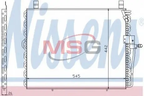 94176 Конденсатор, Кондиціонер NISSENS підбір по vin на Brocar
