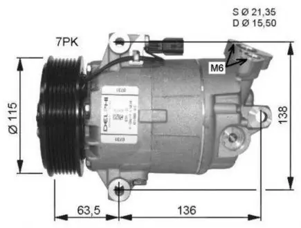 32488G Компресор, Кондиціонер NRF підбір по vin на Brocar