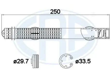 668031 Осушитель кондиционера ERA підбір по vin на Brocar