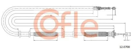 92120708 LINKA - HAMULEC RECZNY COF 12.0708 COFLE COFLE підбір по vin на Brocar