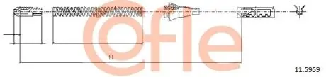 92115959 LINKA - HAMULEC RECZNY COF 11.5959 COFLE COFLE підбір по vin на Brocar