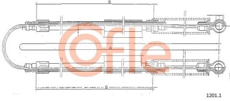 9212011 LINKA - HAMULEC RECZNY COF 1201.1 COFLE COFLE підбір по vin на Brocar