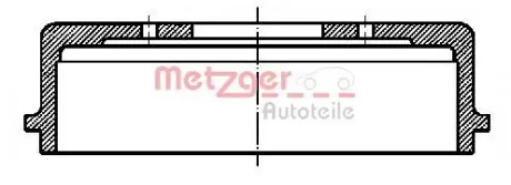 BT319 Тормозной барабан METZGER подбор по vin на Brocar