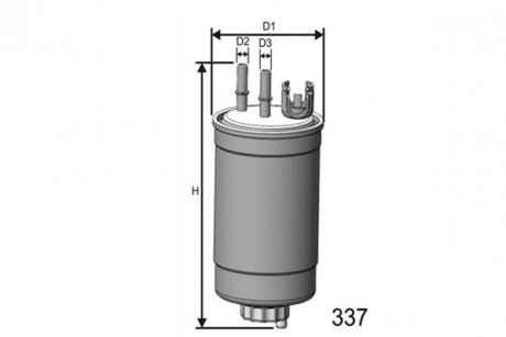 M529 Топливный фильтр MISFAT подбор по vin на Brocar